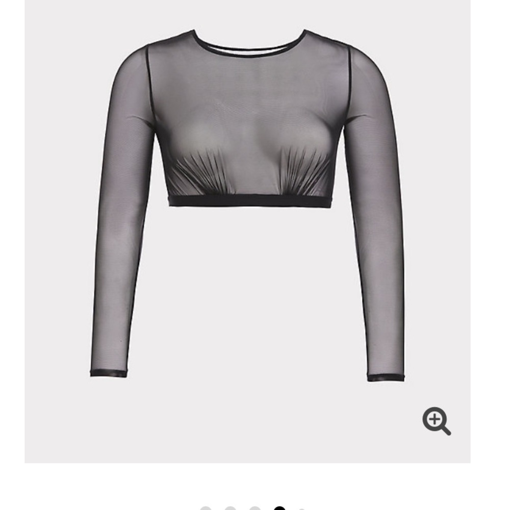 NWT TORRID Mesh Under It All Crop Top